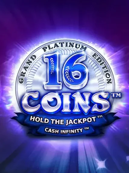 Decorative casino game artwork for Villa Spin: 16 Coins Grand Platinum Edition